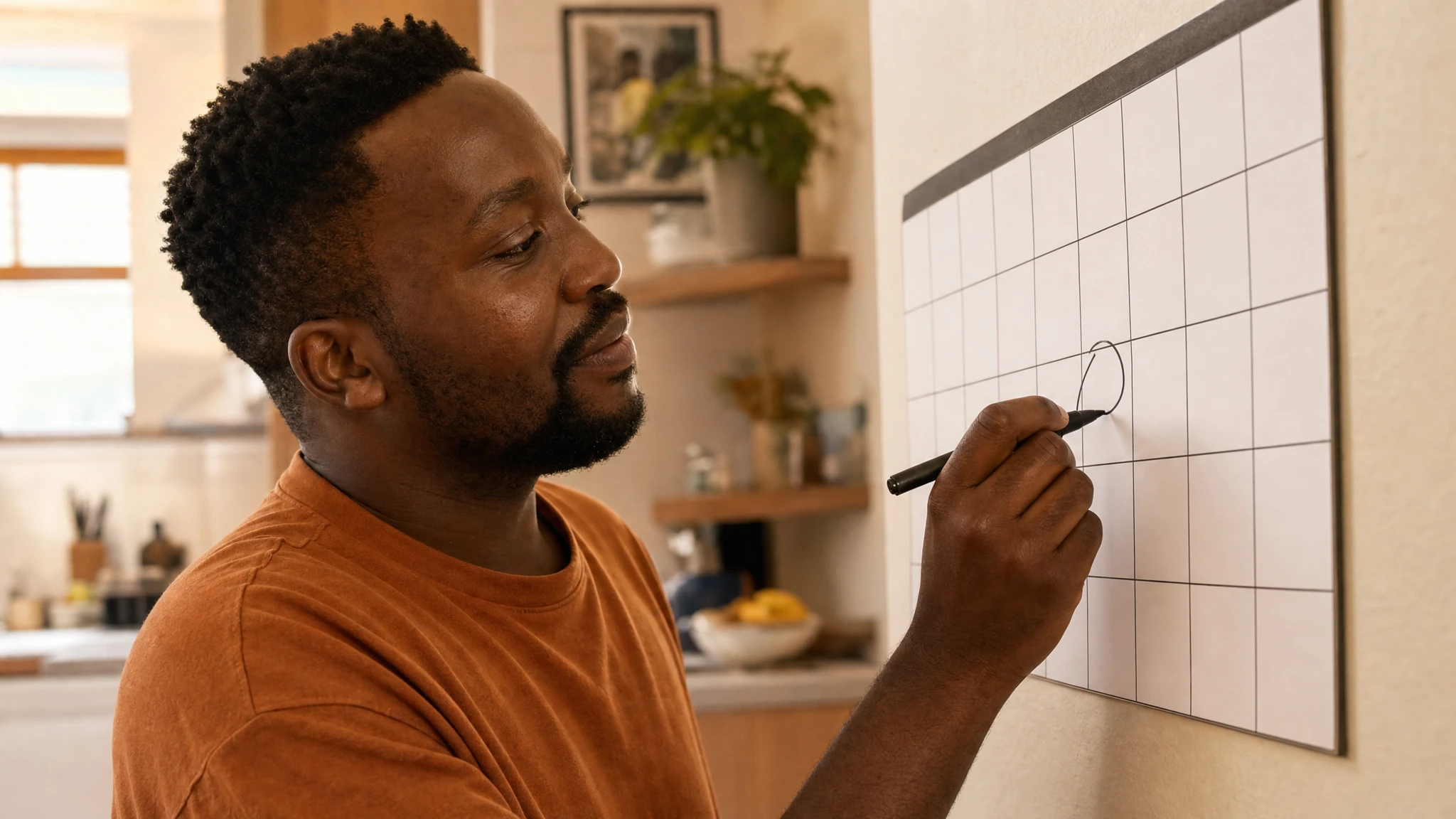 Mounjaro dosage schedule: marking the weekly dose day on a wall calendar